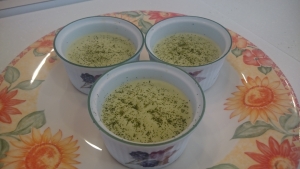 緑茶のパンナコッタ
