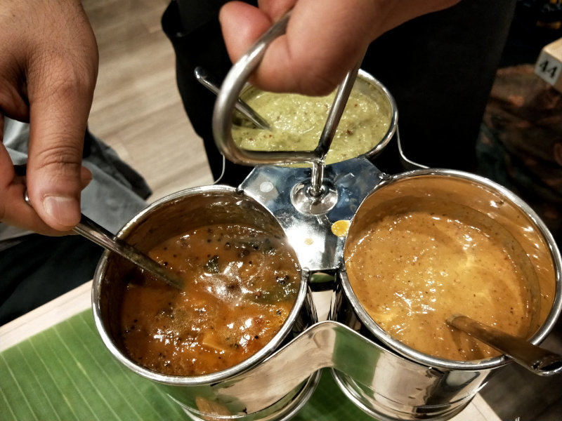curryleaf chutney, mango pachadi, puli thovayal @ yazhini