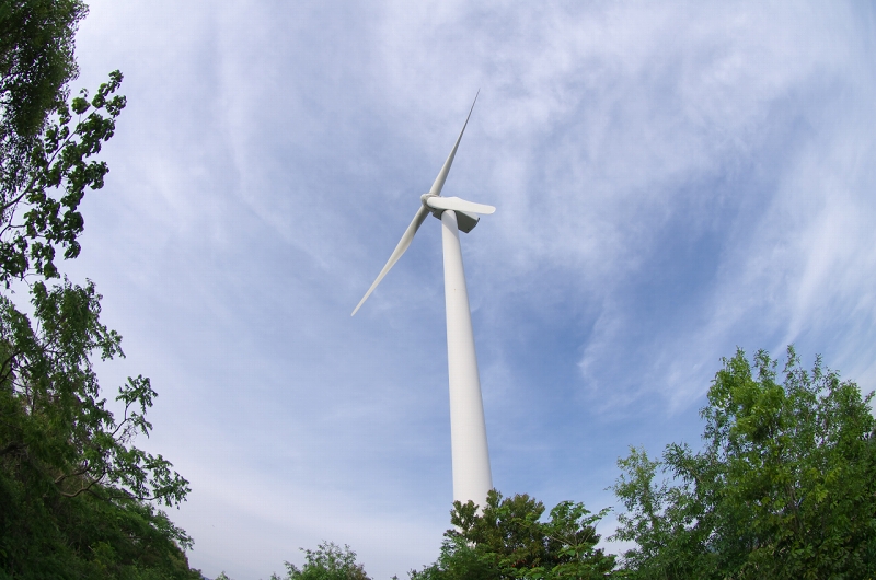 広川町風力発電所の風車