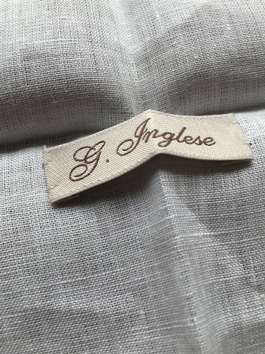 G.Inglese(ジ・イングレーゼ)のリネン 刺繍ポケットスクウェアをおかわり④