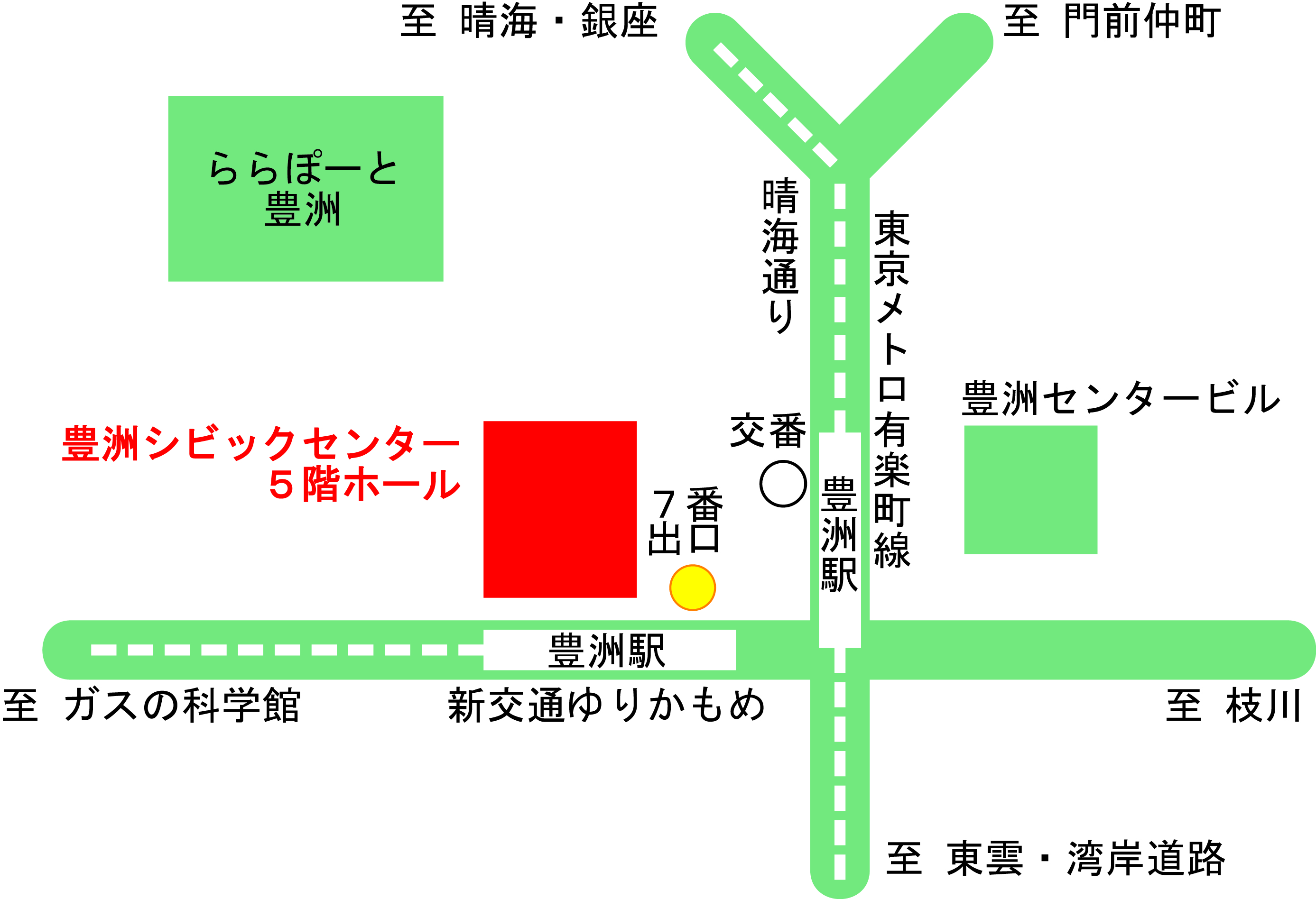 豊洲シビックセンターホール地図